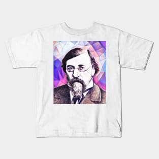 Nikolay Chernyshevsky Pink Portrait | Nikolay Chernyshevsky Artwork 8 Kids T-Shirt